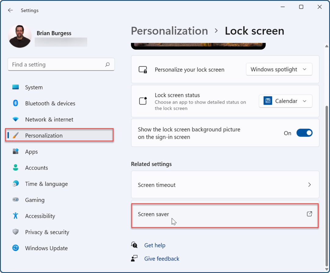 Персонализиране-заключен екран задаване на снимки като скрийнсейвър в Windows