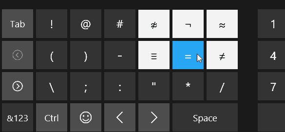 алтернативни символи на клавиатурата