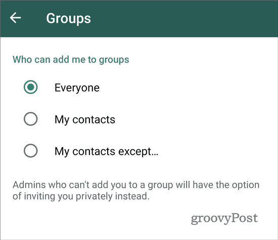 WhatsApp спре да добавя към групи всички (2)