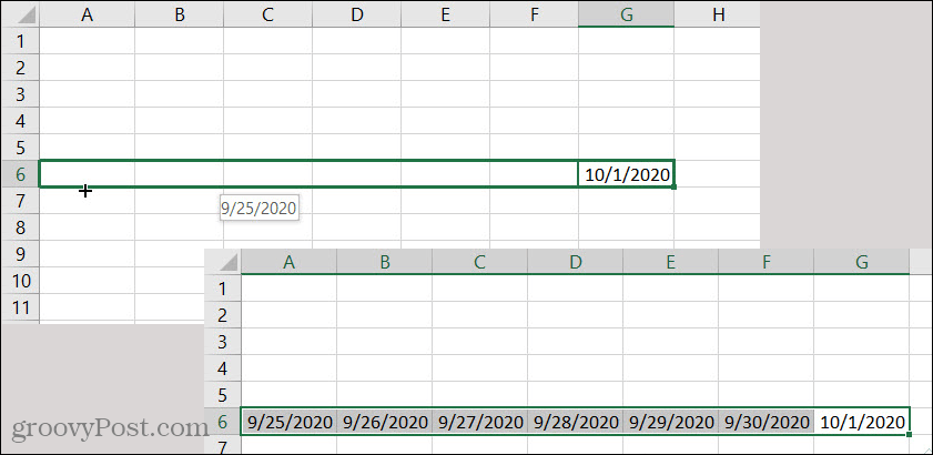 Excel AutoFill Date назад