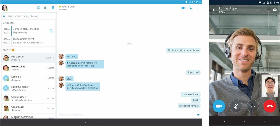Microsoft пуска Skype for Business за Android