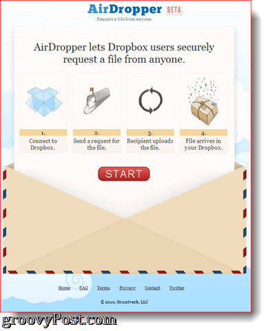 AirDropper Dropbox Добавка в действие