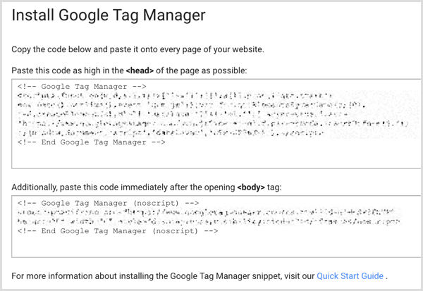 Код за инсталиране на Google Tag Manager на уебсайта