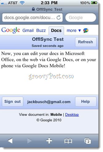 OffiSync: Синхронизирайте Google Документи с Office 2010