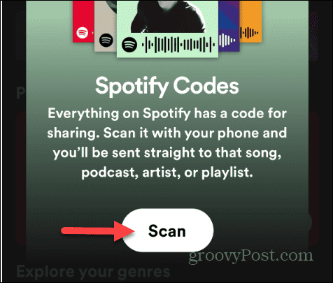 Създаване и сканиране на Spotify кодове