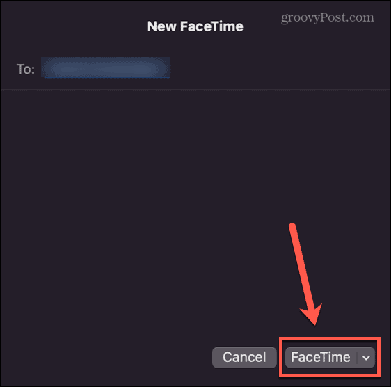 започнете повикване във facetime mac