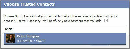 facebook добавете надеждни контакти