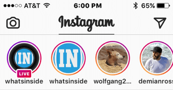 Когато живеете в Instagram, вашите последователи ще видят 