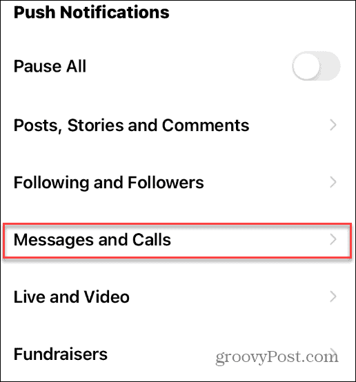 съобщения и обаждания в instagram