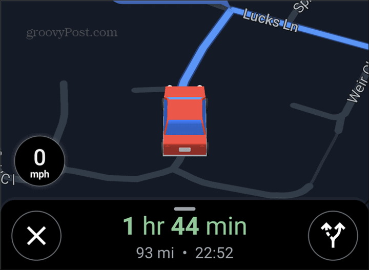 Google Maps символ на колата червен
