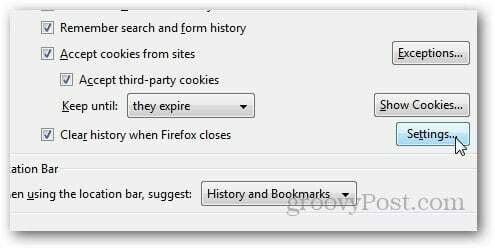 Firefox HIstory Изтриване 5