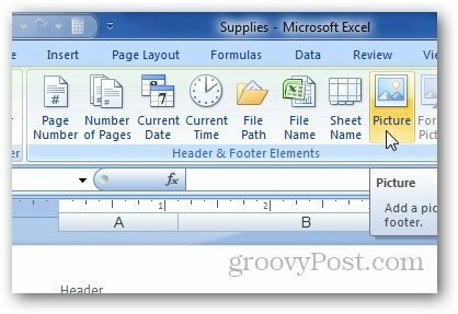 Футър на Excel Header Footer 5