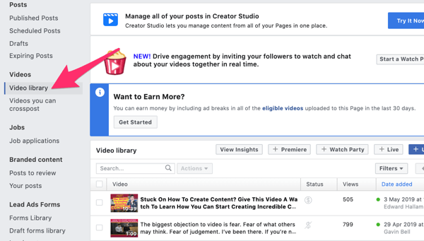 Използвайте видеореклами във Facebook, за да достигнете до местни клиенти, стъпка 5.