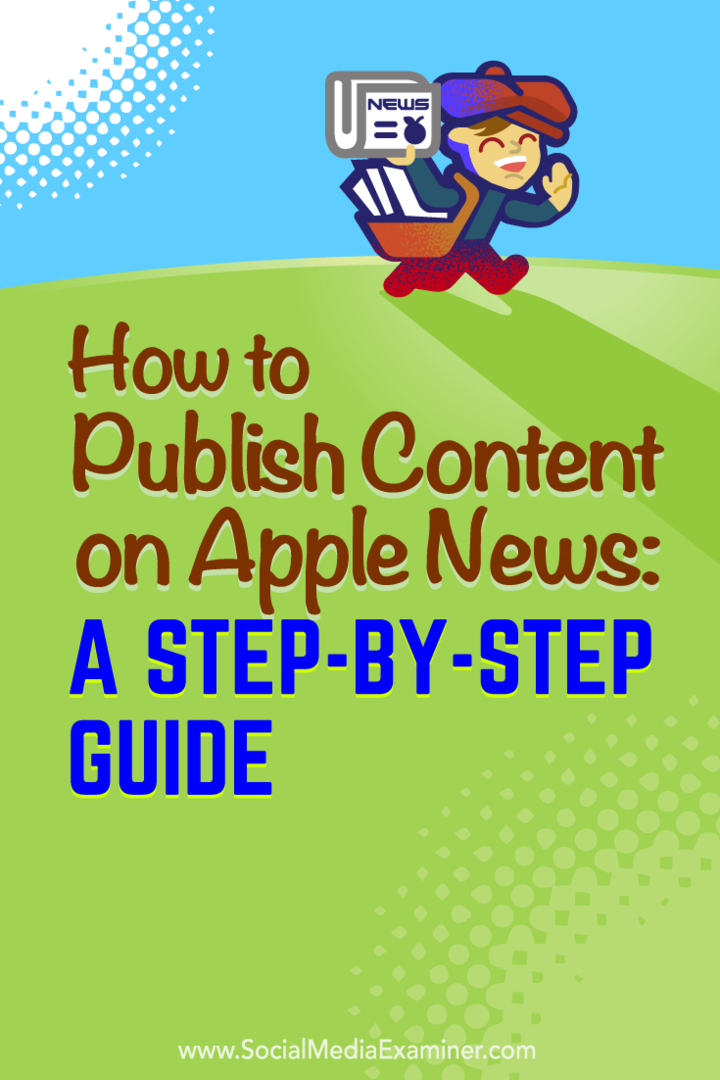 Съвети как да станете издател на Apple News.