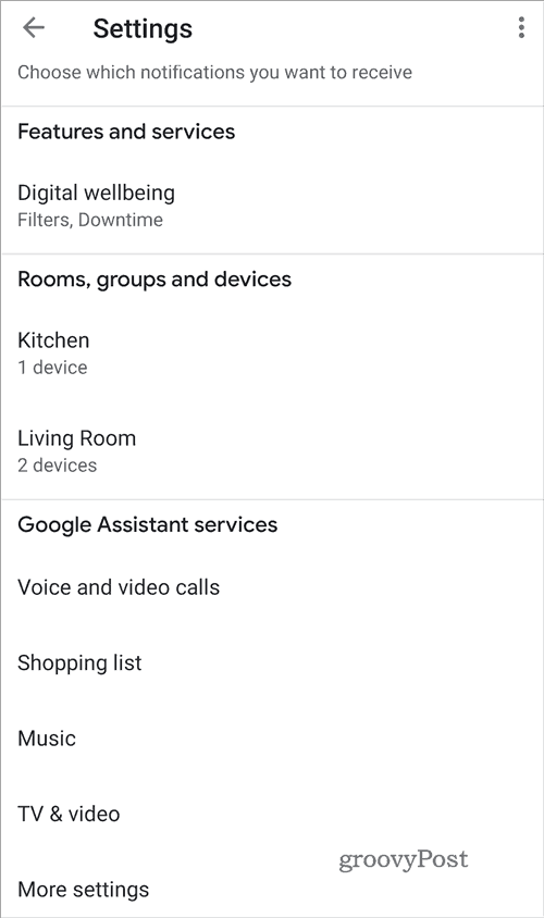 Настройки на Google Home