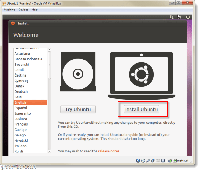 инсталирайте ubuntu 