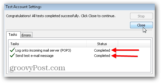 Настройки за IMAP на Outlook 2010 SMTP POP3 - 09