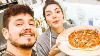 Дениса Байсал, прислужницата и съпругът й направиха пица у дома!