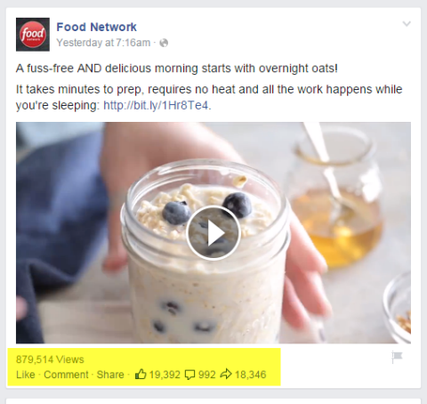 видео публикация на хранителна мрежа във facebook