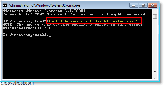 Снимка на Windows 7 - как да деактивирате настройката