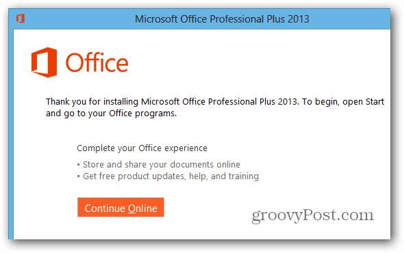 Инсталиран е Office 2013