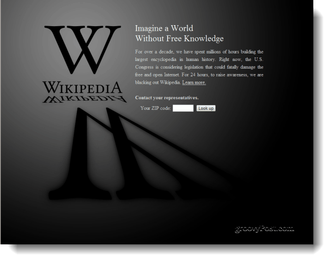 Уикипедия в мрака