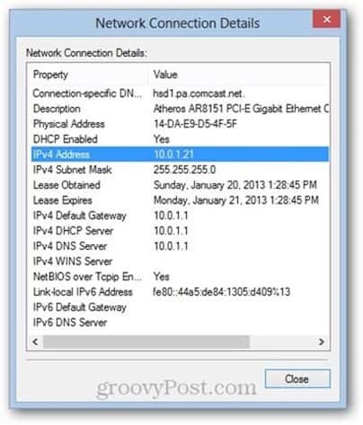 Windows 8 адрес за контрол на достъпа до медии (MAC)