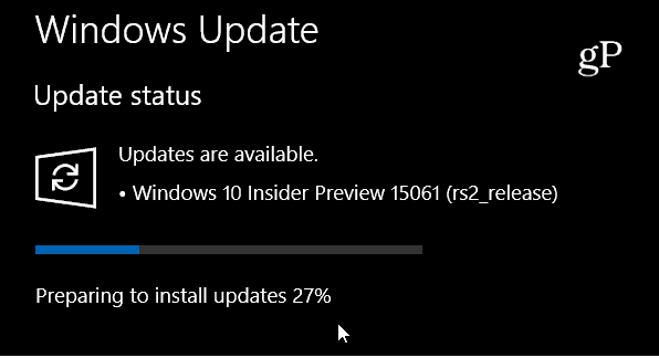 Windows 10 Insider Build 15061 е третата версия на PC Preview Build тази седмица