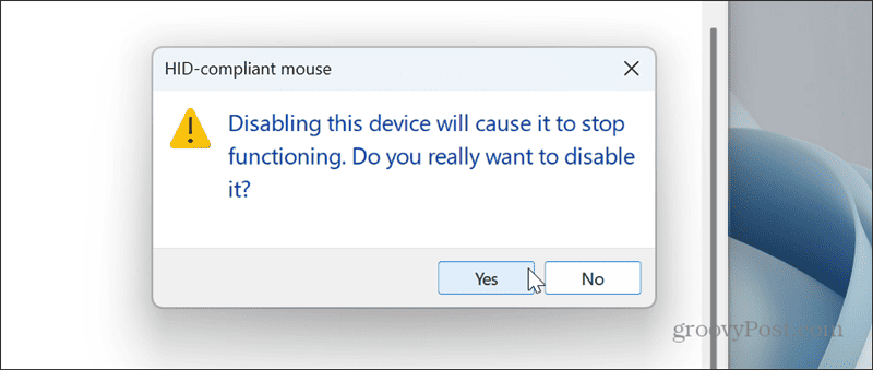 Деактивирайте тъчпада в Windows 11