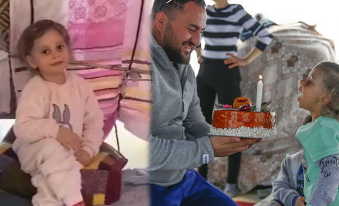 Нурхаят, която искаше торта за рожден ден в палатковия си град, получи торта от Кайсери!