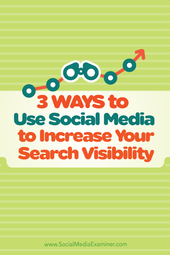 3 начина за използване на социалните медии за увеличаване на видимостта при търсене: Проверка на социалните медии