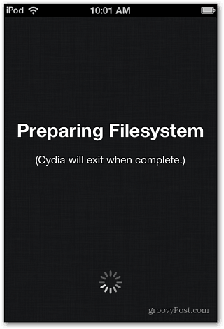 Cydia Подготовка на файлова система