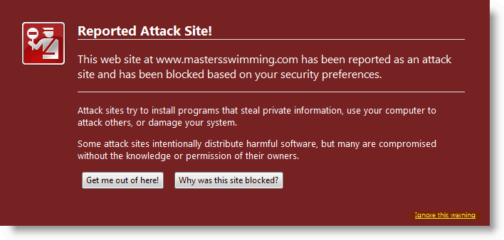 Сигнал за Firefox - Открит отчетен сайт за атака