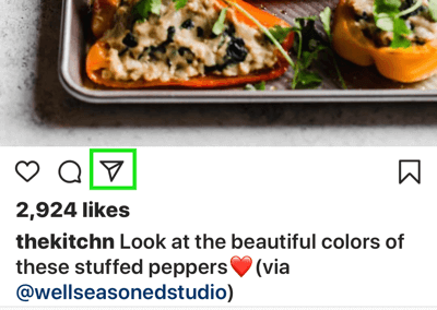 Създайте силни, ангажиращи истории в Instagram, опция за изпращане на публикация в Instagram