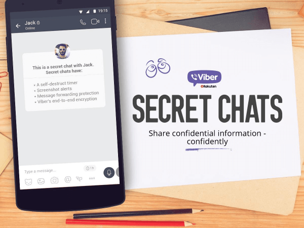 Приложението за мобилни съобщения Viber пусна подобна на Snapchat актуализация на своята услуга, наречена Secret Chats.