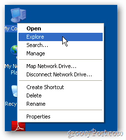 Стартирайте Windows Explorer