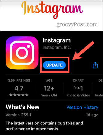 приложение за актуализиране на instagram