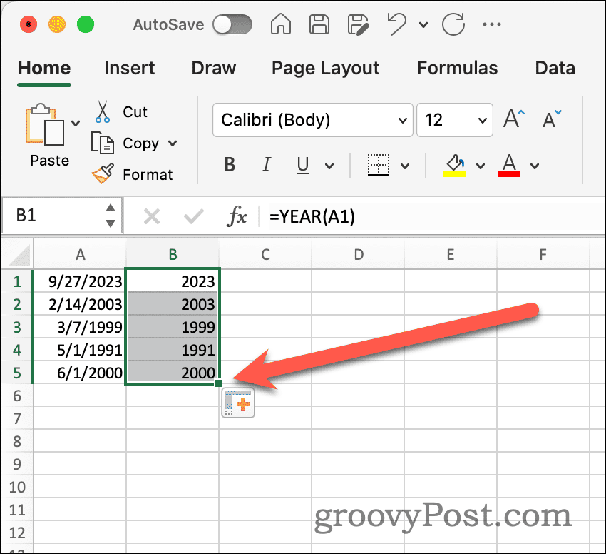 Манипулатор за автоматично попълване в Excel
