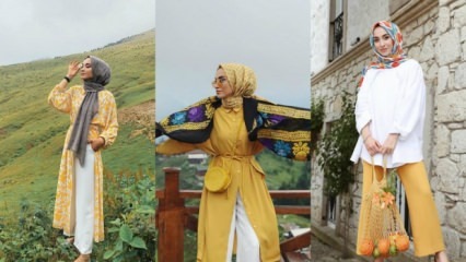 Жълти дрехи в облекла за хиджаб