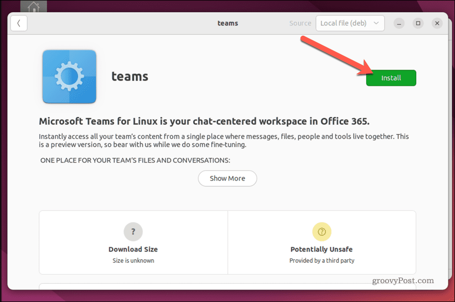 Инсталирайте Microsoft Teams на Ubuntu
