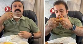 Реакция на Ширданджъ Мехмет в самолета! Той извади сиропа от гърдите си в самолета...