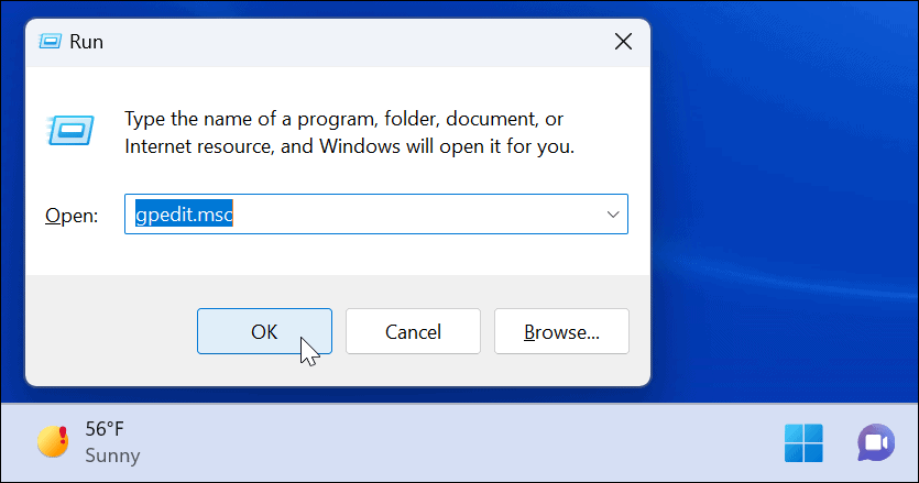 стартирайте предотвратяване на бързи редакции на настройки в Windows 11