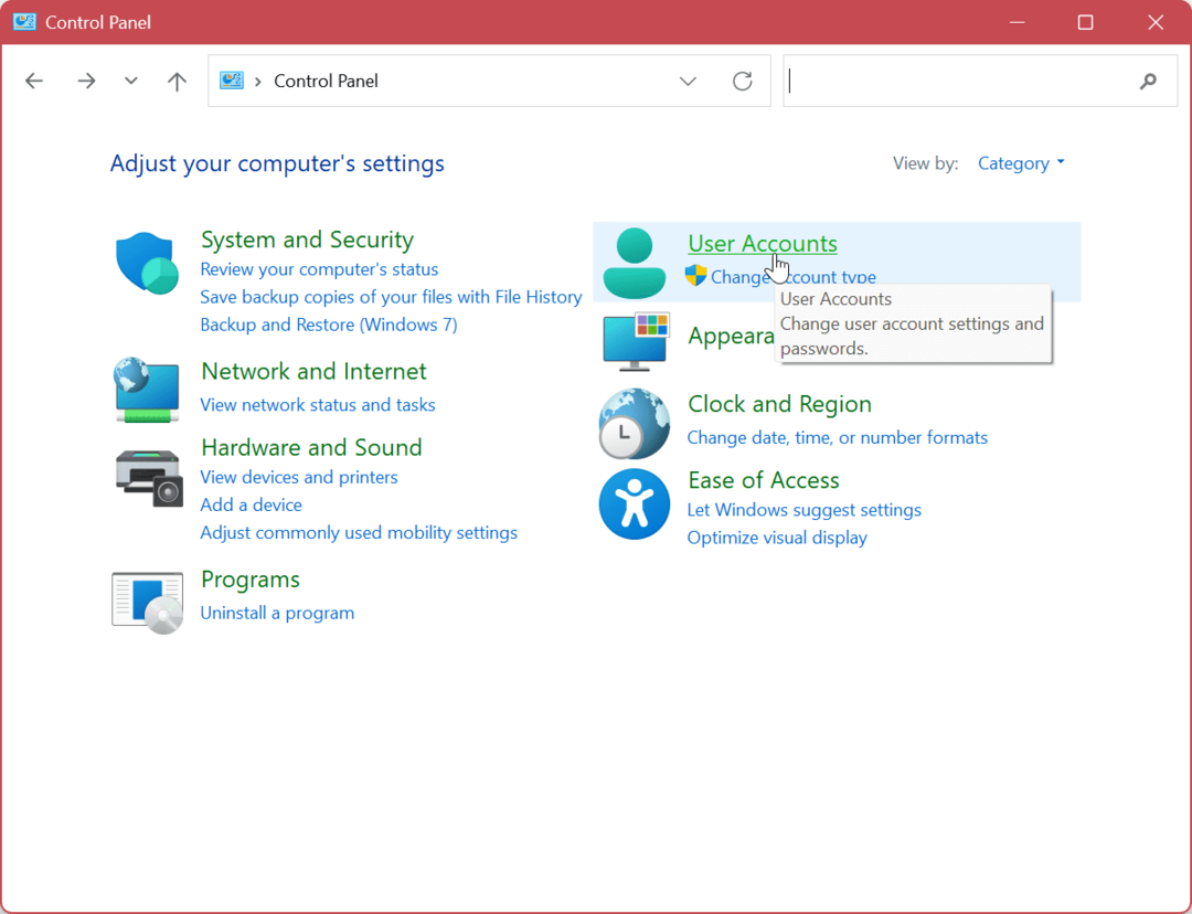 Изтрийте потребителски акаунт в Windows 11