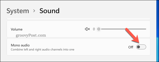 Деактивирайте моно аудио в Windows 11