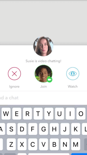 Snapchat чат функция