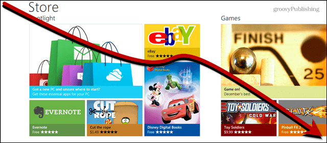 Рекламен приход на Windows Store отвежда носа