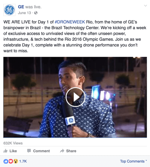 ge facebook на живо за безпилотна седмица