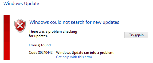 Оригинална грешка в актуализацията на Windows