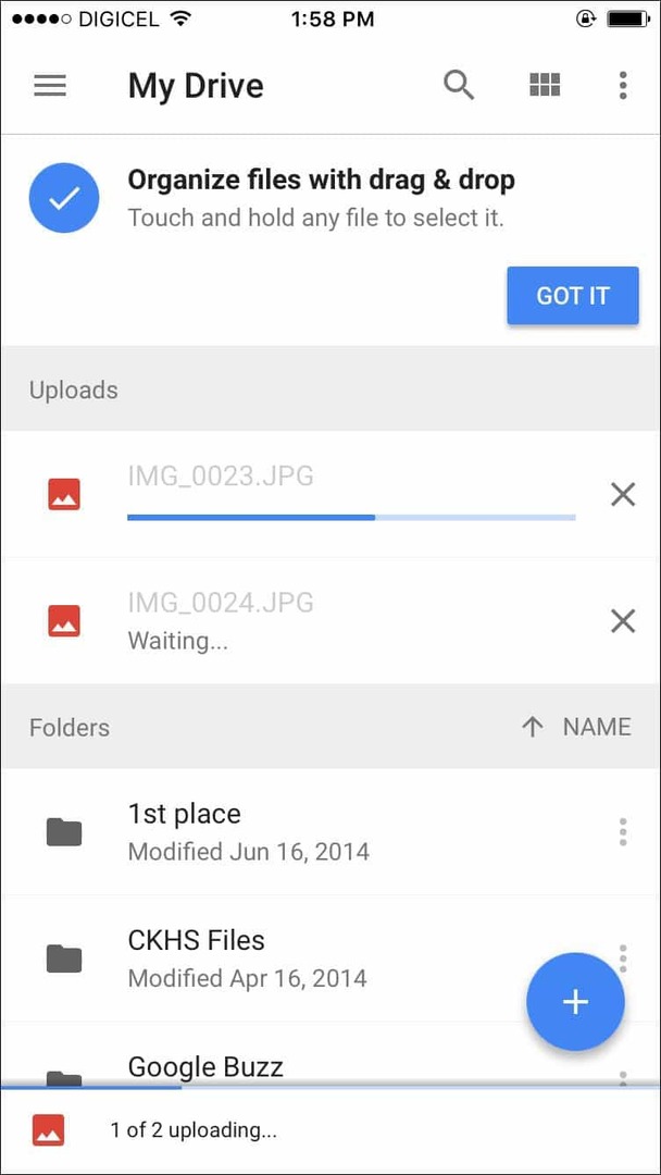 Google Drive за iOS е актуализиран с поддръжка на 3D Touch