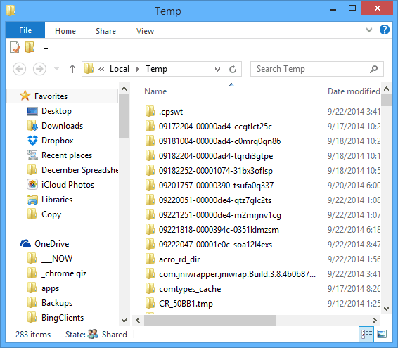 Windows Temp Folder